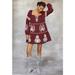 Anthropologie Dresses | Anthropologie Let Me Be Embroidered Raspberry Tunic Mini Dress 1x Euc | Color: Red | Size: 1x