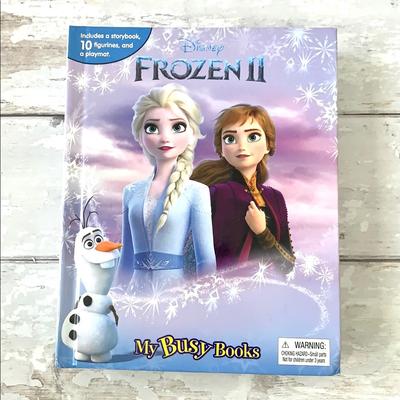 Disney Toys | Disney Frozen Storybook & Play Mat Figures Anna Elsa Princess Playset Toys | Color: Blue/Purple | Size: Osg