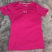 Under Armour Shirts & Tops | Girls Under Armour Hot Pink T-Shirt Size Youth L | Color: Pink | Size: Lg