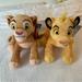 Disney Toys | Disney Lion King Simba & Nala Plush | Color: Tan/Yellow | Size: Os