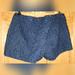 J. Crew Shorts | J. Crew Embroidered Pinwheel Eyelet Dress Shorts Lined Sz 8 Side Zip Barely Worn | Color: Blue | Size: 8