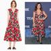 Kate Spade Dresses | Kate Spade Desert Muse Poppy Field Structured Midi Dress Aso Celeb Event Wedding | Color: Black/Red | Size: 0