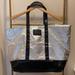 Victoria's Secret Bags | Euc- Victorias Secret Zip Top Silver Tote Bag | Color: Black/Silver | Size: Os