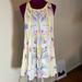 Free People Dresses | Free People Sleeveless, Silky Watercolor Dress With Side Cutouts & Pockets! | Color: Yellow | Size: M
