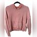 American Eagle Outfitters Tops | American Eagle Oversized Hoodie Light Pink/Red Color Size Medium Boxy Fit | Color: Pink/Red | Size: M
