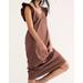 Free People Dresses | Free People Fp Beach Once Upon A Sea Midi Dress Size Xs | Color: Brown/Purple | Size: Xs
