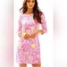 Lilly Pulitzer Dresses | Gorgeous Condition Lilly Pulitzer Sophie Dress Xxs | Color: Pink/Yellow | Size: Xxs
