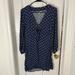 American Eagle Outfitters Dresses | American Eagle Polka Dot Tie-Front Dress | Color: Blue | Size: Xs