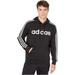 Adidas Shirts | Adidas Gray/Black 3 Stripe Linear Pullover Hoodie M | Color: Black/Gray | Size: M