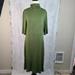 Anthropologie Dresses | Anthropologie Ett:Twa Coreyell Green Midi Turtleneck Dress 3/4 Sleeves Sz Med | Color: Green | Size: M