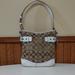 Coach Bags | Coach Signature Jacquard Cream Leather Shoulder Bag | Color: Brown/Cream | Size: Os