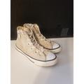 Converse Shoes | Girls Youth 13 Converse Chuck Taylor All Star Ivory Glitter Suede Leather Zip Up | Color: Cream | Size: 13g