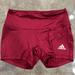 Adidas Shorts | Adidas M Spandex Short Worn Only Once | Color: Red | Size: M