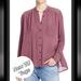 Free People Tops | Free People - The Best Blouse Button Front Top Size Small | Color: Purple/Red | Size: S