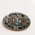 Disney Jewelry | Disney's Tarzan Logo Word With Leaves Oval Pin 3407 Part Of Set #141 Disney 2000 | Color: Green/Red | Size: Os