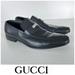 Gucci Shoes | Gucci Men Nero Florence Black Leather Silver Plate Logo Dress Shoes Loafer Sz 10 | Color: Black | Size: 10