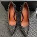 Coach Shoes | Coach Prairie River Waverly Style Black Pump Heels Size 5b | Color: Black | Size: 5