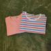 J. Crew Dresses | 2 For 1 J Crew Pocket T-Shirt Dresses | Color: Pink/White | Size: L