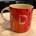 Anthropologie Kitchen | Anthropologie Lottie Monogram D Mug | Color: Orange/Red | Size: Os