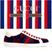 Gucci Shoes | Gucci Ace Navy Blue Terry Cloth Sneakers Size 10 | Color: Blue/White | Size: Eu 43 / Us 10