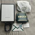 Louis Vuitton Bags | Gucci Women Black Guccy Sega Script Dome Mini Crossbody Bag | Color: Gold/Green | Size: Os