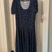 Lularoe Dresses | Lularoe Nicole Dress | Color: Blue | Size: Xl