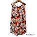 Anthropologie Tops | Anthropologie W5 Sleeveless Coral Floral Top With Zipper Back Size Women's M | Color: Orange/Pink | Size: M