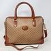 Gucci Bags | Gucci Micro Gg Brown Canvas Leather Boston Medium Tote Shoulder Bag Vintage | Color: Brown/Tan | Size: Medium