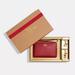Coach Bags | Coach Cf359 Boxed Corner Zip Wristlet Gift Set Nwt | Color: Red | Size: Os