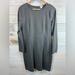 J. Crew Dresses | J Crew Ponte Long Sleeve Gray Dress Size 8 Hidden Back Zip Stretch | Color: Gray | Size: 8