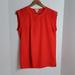 J. Crew Tops | J. Crew Women's Red 1/2 Button Sleeveless Top, 2 | Color: Red | Size: 2