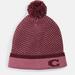 Coach Accessories | Coach Colorblocked Knit Hat With Pom Pom, Pink | Color: Pink | Size: Os