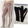 Pink Victoria's Secret Jeans | Cotton High-Waist Leggings | Color: Black/Gold | Size: Small Size