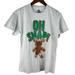 Disney Shirts | Disney Parks Christmas Shirt Oh Snap Mickey Mouse Gingerbread Cookie Gray Med | Color: Gray/Green | Size: M