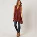 Free People Tops | Free People Crimson Tree Swing Sleeveless Tunic Top Small | Color: Purple/Red | Size: S