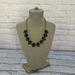 J. Crew Jewelry | J. Crew Black, Gold Faceted Black Crystals Necklace 18” Approximately. | Color: Black/Gold | Size: Os