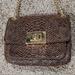 Michael Kors Bags | Michael Kors Shoulder Crossbody Small Brown Reptile Leather Purse | Color: Brown/Gold | Size: 8" X 7" X 3" Strap Adjustable 12" To 24"