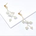 Anthropologie Jewelry | 2/$35 Gold Wire Wrapped Pearl Drop Earrings D33 | Color: Gold/White | Size: Os