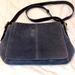 Coach Bags | Barely Used Coach Blue Suede Saddle Handbag With Flap Closure | Color: Blue | Size: Os