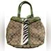 Coach Bags | Coach Nancy Signature Khaki Zebra Shoulder Bag | Color: Green/Tan | Size: Os