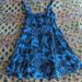 Free People Dresses | Free People Blue And Black Mini Dress Size Small | Color: Black/Blue | Size: S