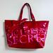 Victoria's Secret Bags | Like New Victoria's Secret Patent Red Bow Accent Tote Bag | Color: Pink/Red | Size: Os