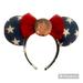 Disney Accessories | Lilo And Stitch American Flag Disney Ears | Color: Blue/Red | Size: Osg