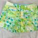 Lilly Pulitzer Shorts | Lilly Pulitzer Gator Swamp Patchwork Cotton Short | Color: Blue/Green/Pink/Yellow | Size: 8