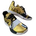 Adidas Shoes | Adidas James Harden Volume 3 Imma Star Gold Metallic Shoes Basketball Shoes Men’ | Color: Black/Gold | Size: 5
