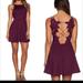 Free People Dresses | Free People Cha Cha Ponte Like A Dream Plum Mini Dress Size Medium | Color: Purple | Size: M