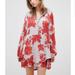 Free People Dresses | Free People Shake It Mini Dress | Color: Gray/Red | Size: M