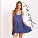 Free People Dresses | Free People Womens Voile Trapeze Slip Dress | Color: Black/Blue | Size: S