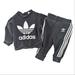 Adidas Matching Sets | Adidas Trefoil 2-Piece Set Sweatsuit 6-9 Month | Color: Black/White | Size: 6-9mb