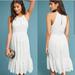Anthropologie Dresses | Anthropologie Maeve White Tiered Eyelet Midi Dress Bridal Summer Beach Boho | Color: White | Size: 4